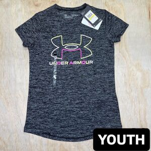 NEW GIRLS Under Armour Tech Big Logo Twist Short Sleeve Shirt MEDIUM